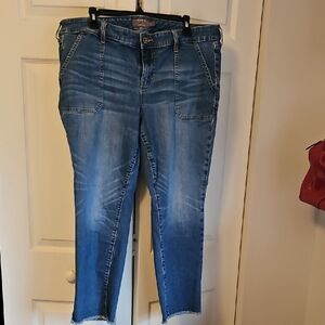 Torrid Blue Cropped Jeans